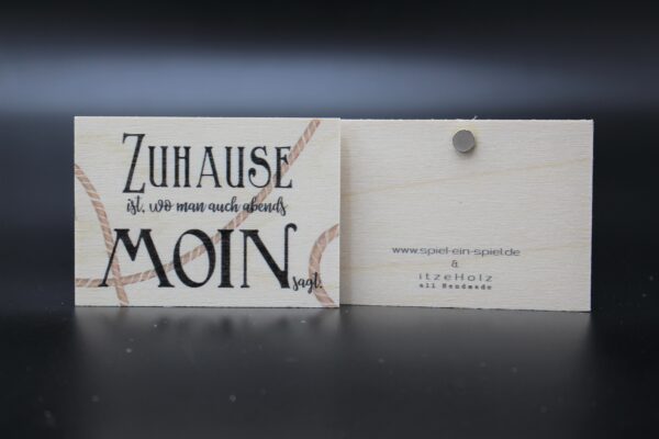Holzmagnet "Zuhause" – Bild 2
