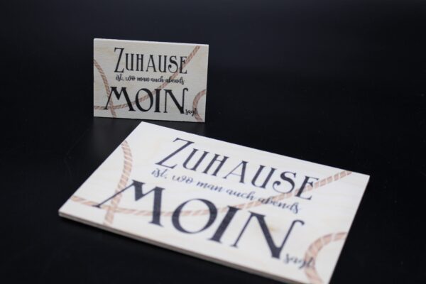 Holzmagnet "Zuhause" – Bild 3