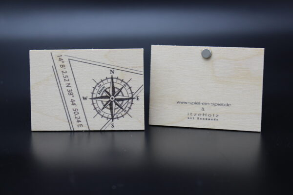 Holzmagnet "Aksum" - Koordinaten – Bild 2