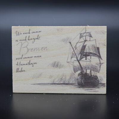 Holzmagnet „Bremen“ – Heimathafen