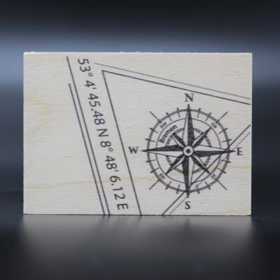 Holzmagnet "Bremen" - Koordinaten