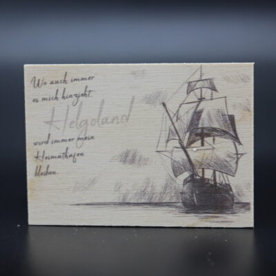 Holzmagnet „Helgoland“ – Heimathafen