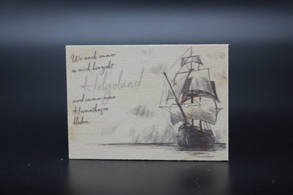 Holzmagnet „Helgoland“ – Heimathafen
