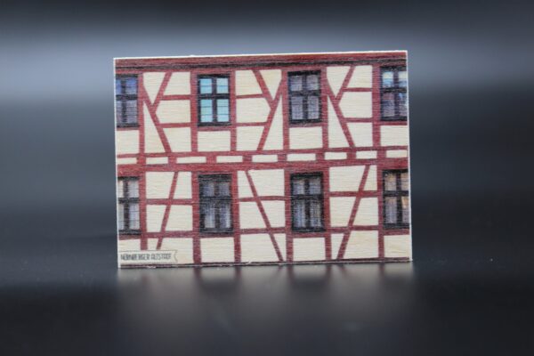 Holzmagnet „Nürnberg" - Fachwerk