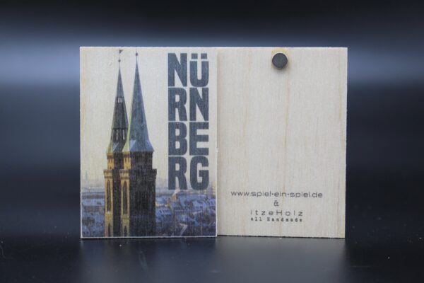 Holzmagnet „Nürnberg" - Sebalduskirche – Bild 2