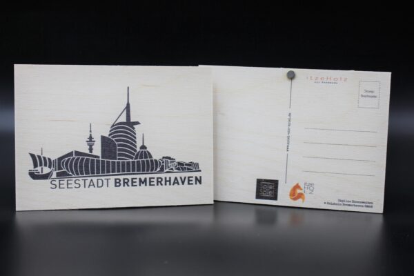 Holzkarte "Bremerhaven" - Skyline Havenwelten – Bild 2