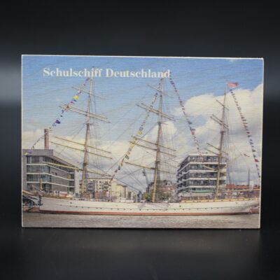 Holzkarte "Schulschiff Deutschland"