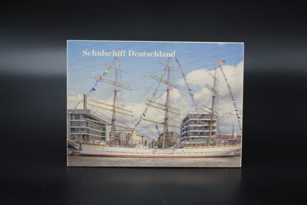 Holzkarte "Schulschiff Deutschland"