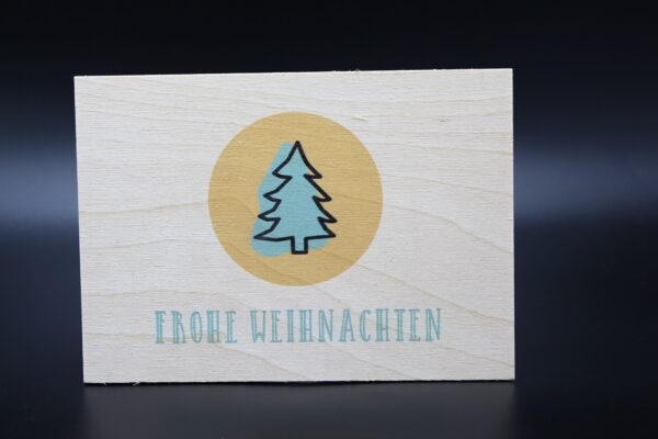 Holzkarte "Frohe Weihnachten" - Part I