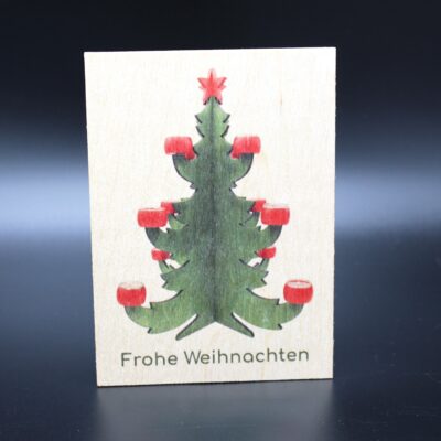 Holzkarte "Frohe Weihnachten" - Part II