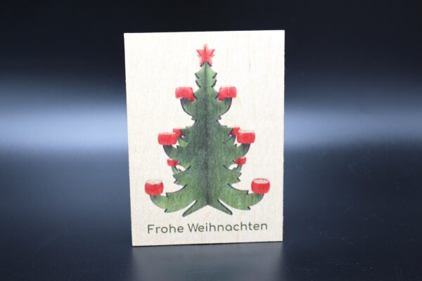 Holzkarte "Frohe Weihnachten" - Part II