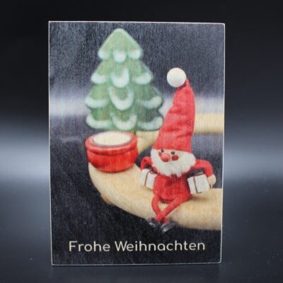 Holzkarte "Frohe Weihnachten" - Part III