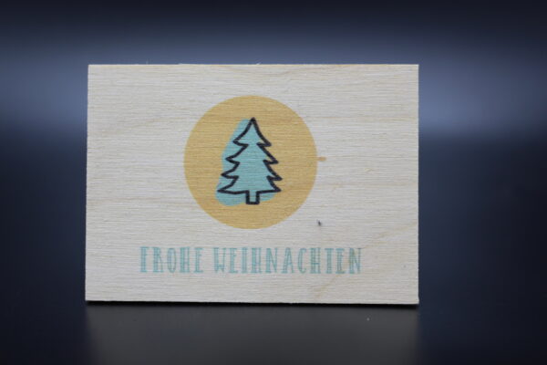 Holzmagnet "Frohe Weihnachten" - Part I