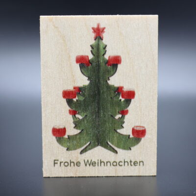 Holzmagnet "Frohe Weihnachten" - Part II