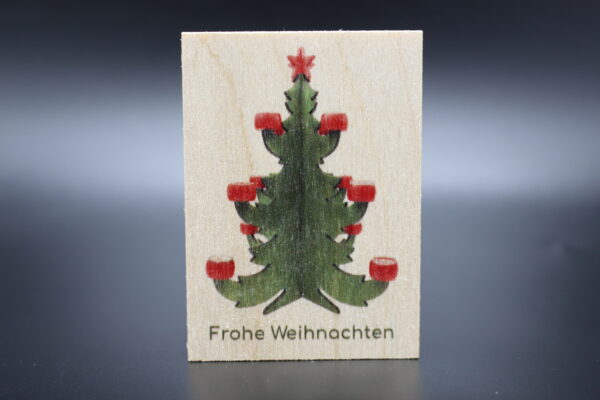 Holzmagnet "Frohe Weihnachten" - Part II