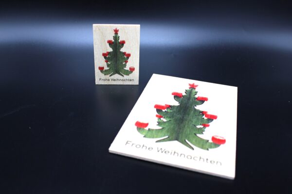 Holzmagnet "Frohe Weihnachten" - Part II – Bild 3