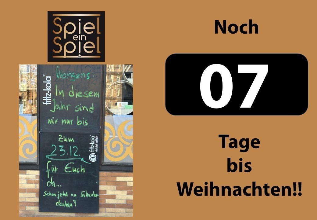 Noch eine Woche – dann ist Schluss…