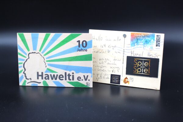 Holzkarte "10 Jahre Hawelti e.V." – Bild 3