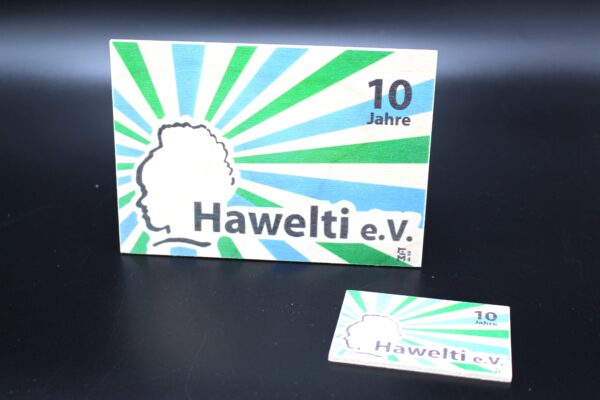Holzkarte "10 Jahre Hawelti e.V." – Bild 4