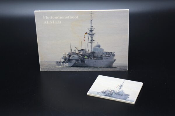 Holzkarte "Flottendienstboot A 50 ALSTER" - Motiv I – Bild 5