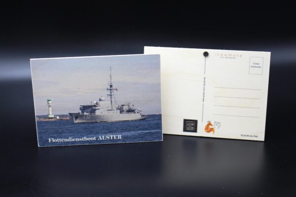Holzkarte "Flottendienstboot A 50 ALSTER" - Motiv II – Bild 4