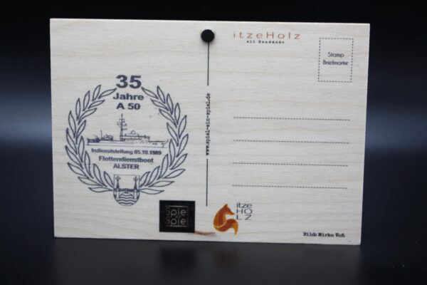 Holzkarte "Flottendienstboot A 50 ALSTER" - Motiv II – Bild 7
