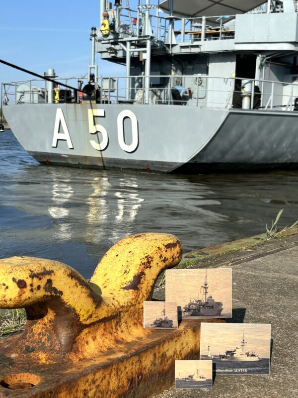 Holzkarte "Flottendienstboot A 50 ALSTER" - Motiv II – Bild 3