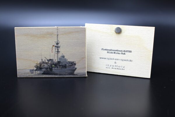 Holzmagnet "Flottendienstboot A 50 ALSTER" - Motiv I – Bild 3