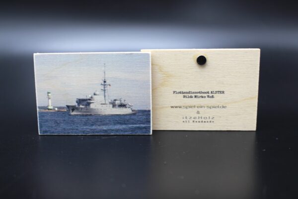 Holzmagnet "Flottendienstboot A 50 ALSTER" - Motiv II – Bild 4