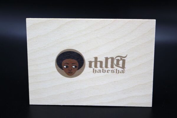 Holzkarte "Habesha-Bira" - hell
