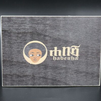 Holzmagnet "Habesha-Bira" - dunkel