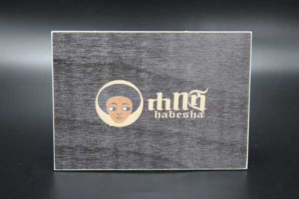 Holzkarte "Habesha-Bira" - dunkel