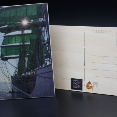 Holzkarte "Alexander von Humboldt II" - Motiv 02 mit Schönheitsfehler