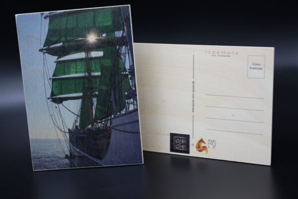 Holzkarte "Alexander von Humboldt II" - Motiv 02 mit Schönheitsfehler