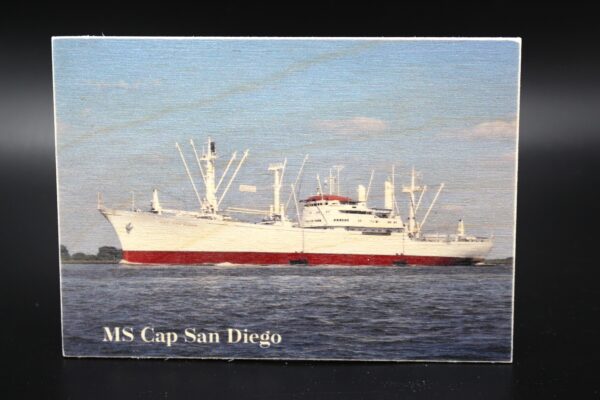 Holzkarte "MS Cap San Diego"