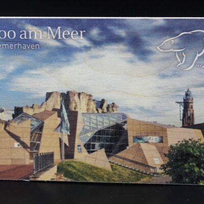 Holzkarte "Zoo am Meer Bremerhaven"