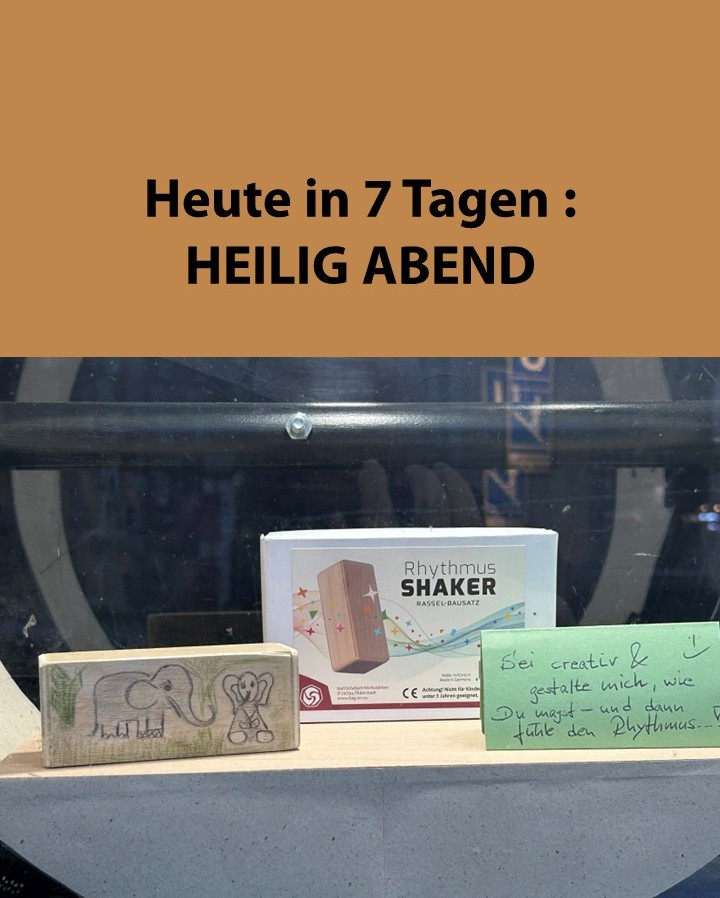 Wie wäre es mit einem Geschenk, welches man zunächst gemeinsam erschafft, dann bemalt und dann gemeinsam in den Rhythmus kommt??