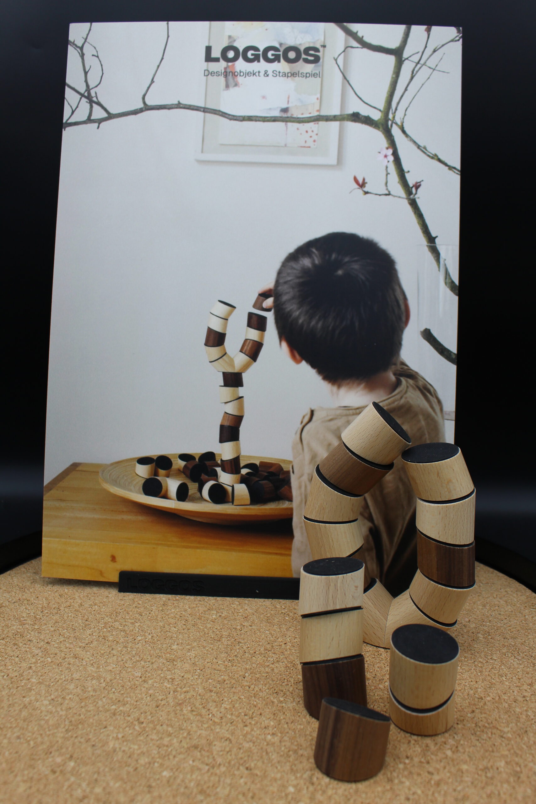 Loggos - XL (70 Steine & 5 Y-Steine) Buche & Nuss – Bild 5