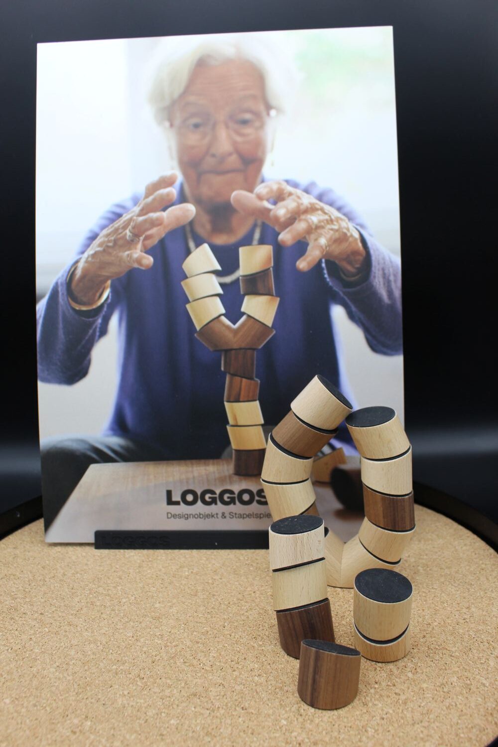 Loggos - XL (70 Steine & 5 Y-Steine) Buche & Nuss – Bild 6