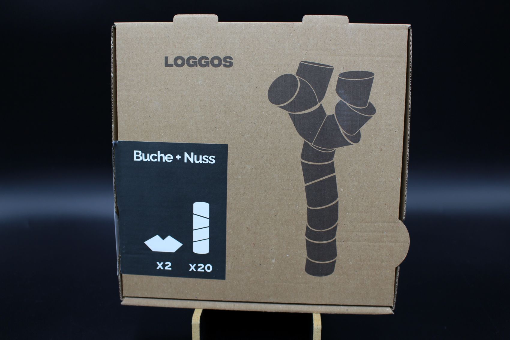 Loggos - M (20 Steine & 2 Y-Steine) Buche & Nuss – Bild 3