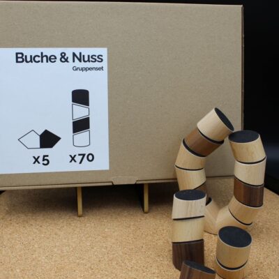 Loggos - XL (70 Steine & 5 Y-Steine) Buche & Nuss