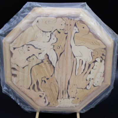 Holzpuzzle "Tiere" - Achteck